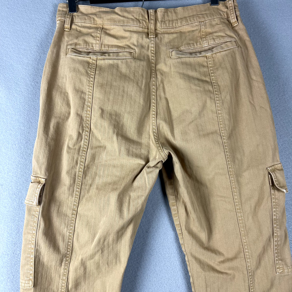 Madewell 90s Straight Cargo Pant Womens 29 Beige Garment Dyed High Waist FLAW - Picture 12 of 16